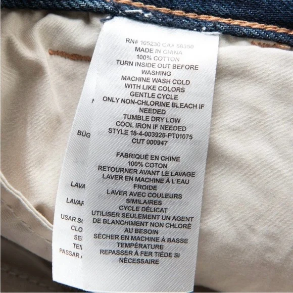 Current / Elliott The Cropped Confidant Jeans Becker Blue Denim Size 31 NWOT - Picture 5 of 7